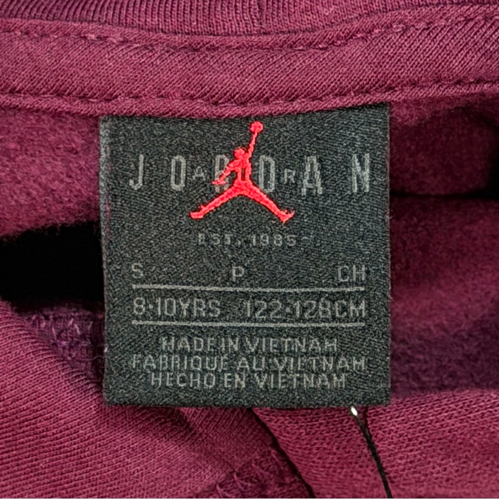 NWT New Nike Jordan Brooklyn Essentials Big Kids Pullover Hoodie Size Small 8/10 - Picture 3 of 4